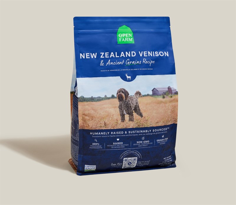 Open Farm New Zealand Venison Ancient Grains Recipe Dry Dog Food