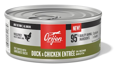 Orijen Duck Chicken Entree in Bone Broth Wet Cat Food
