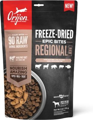 Orijen Regional Red Epic Bites Freeze Dried Dog Food 