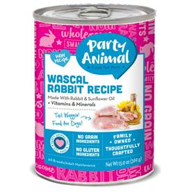 Party Animal Grain Free Wascal Rabbit Canned Dog Food