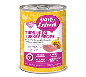 Party Animal Turn up da Turkey Grain Free Canned Dog Food