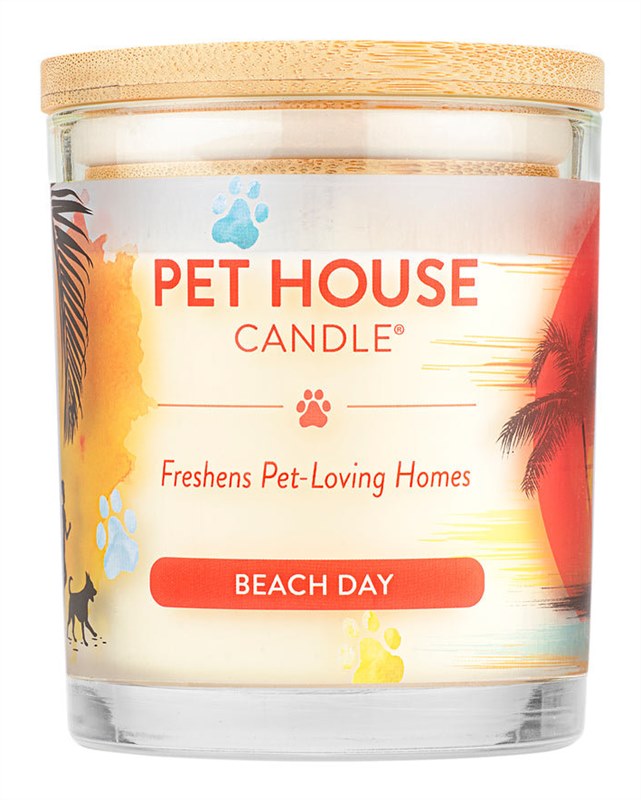 Pet House Beach Day Candle