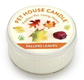 Pet House Candle Seasonal Fall Falling Leaves Mini