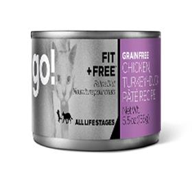 Petcurean GO FIT and FREE Natural Chicken Turkey and Duck Pate Formula