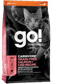 Petcurean Go Carnivore Grain Free Salmon Cod Recipe Cat Food