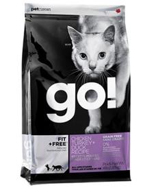 Petcurean Go Fit Free Grain Free Chicken Turkey Duck Recipe Dry Cat Food