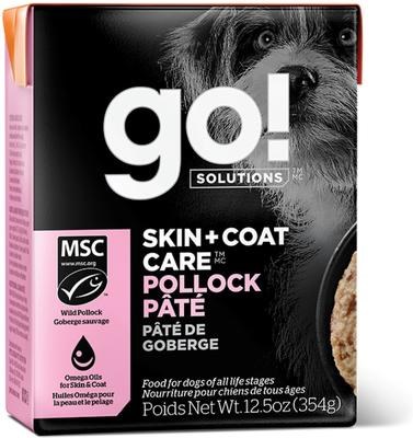 Petcurean Go Solutions Skin Coat Care Pollock Pate Dog Food