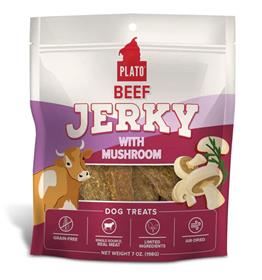 Plato Beef Jerky with Mushroom Dog Treats