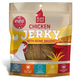 Plato Chicken Jerky with Bone Broth Dog Treat