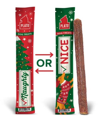 Plato Holiday Thinkers Dog Treat