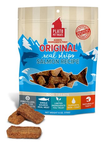 Plato Pet Treats Salmon Strips
