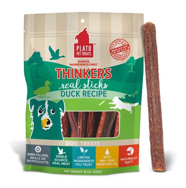 Plato Pet Treats Thinkers Duck