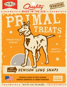Primal Dry Roasted Venison Lung Snaps