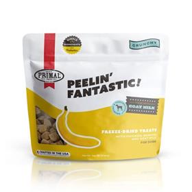 Primal Freeze Dried Peelin Fantastic Chicken Banana Goat Milk Dog Treat