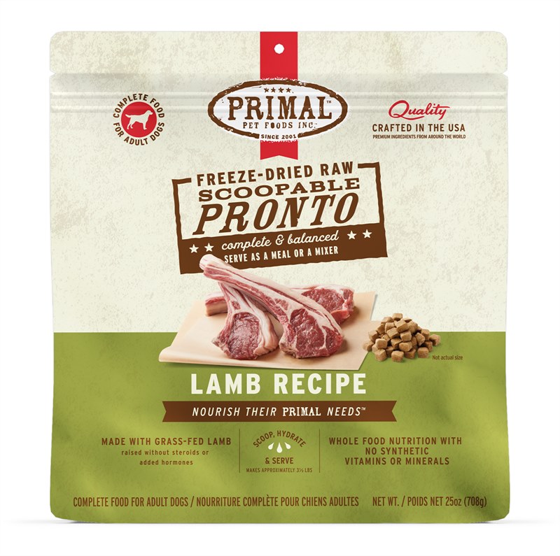 Primal Freeze Dried Raw Pronto Lamb Recipe