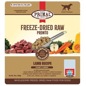 Primal Freeze Dried Raw Pronto Lamb Recipe