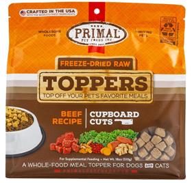 Primal Freeze Dried Raw Toppers Beef Recipe Cupboard Cuts