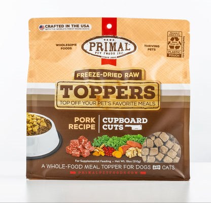 Primal Freeze Dried Raw Toppers Pork Recipe Cupboard Cuts