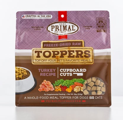 Primal Freeze Dried Raw Toppers Turkey Recipe Cupboard Cuts