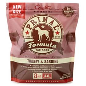 Primal Frozen Canine Turkey and Sardine Formula