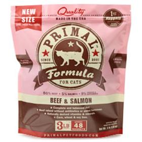 Primal Frozen Feline Beef and Salmon Formula