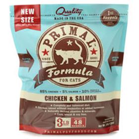 Primal Frozen Feline Chicken and Salmon Formula