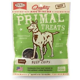 Primal Jerky Beef Chips Dog Treats