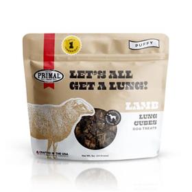 Primal Lets All Get a Lung Lamb Lung Treats for Dogs
