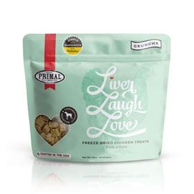 Primal Liver Laugh Love Chicken Freeze Dried Treat for Dogs