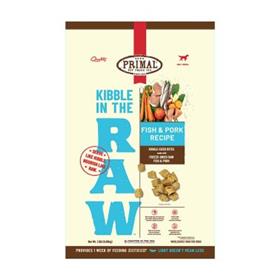Primal Pet Kibble in the Raw Fish and Pork Recipe for Dogs