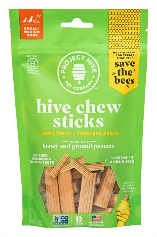 Project Hive Dog Treat Chew Stick Small Peanut and Honey