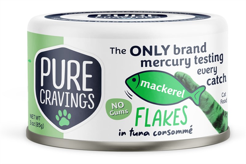 Pure Cravings Mackerel Flakes in Tuna Consomme Cat Food Cans