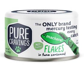 Pure Cravings Mackerel Flakes in Tuna Consomme Cat Food Cans