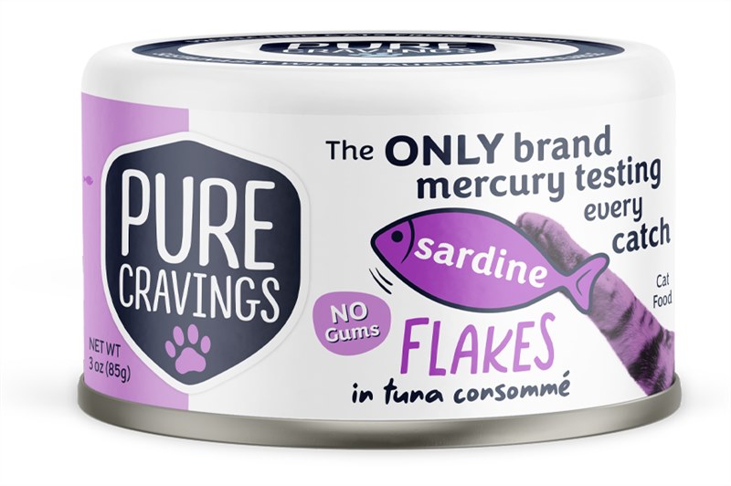 Pure Cravings Sardine Flakes in Tuna Consomme Cat Food Cans