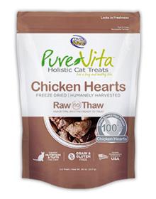 Pure Vita Freeze Dried Chicken Hearts for Cats