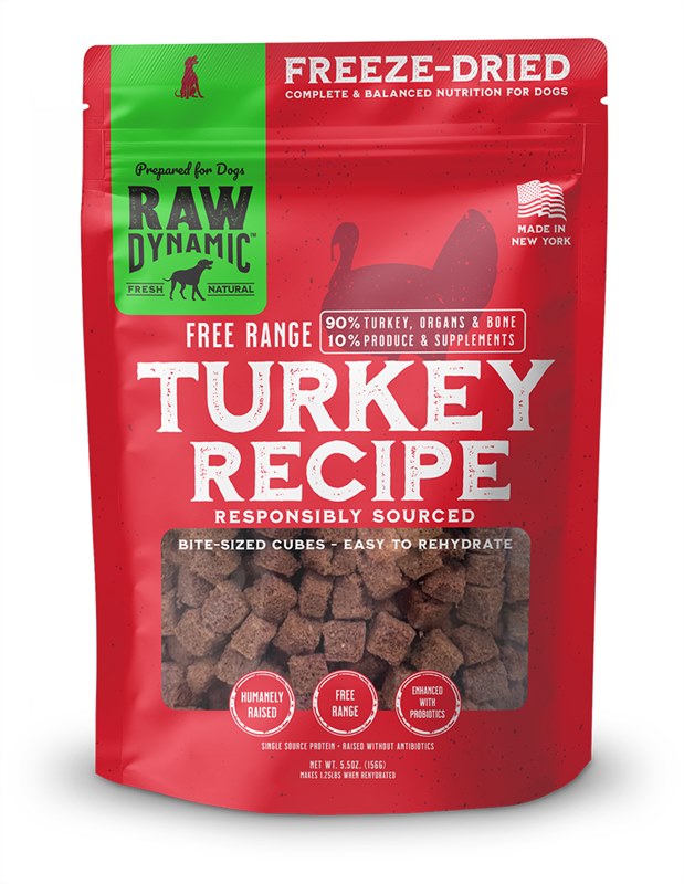 Raw Dynamic Turkey Formula for Dogs Freeze Dried Raw Food
