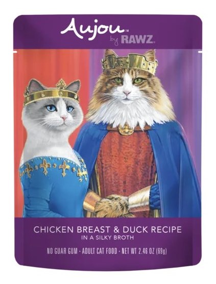 Rawz Cat Pouch Grain Free Aujou Chicken Breast and Duck