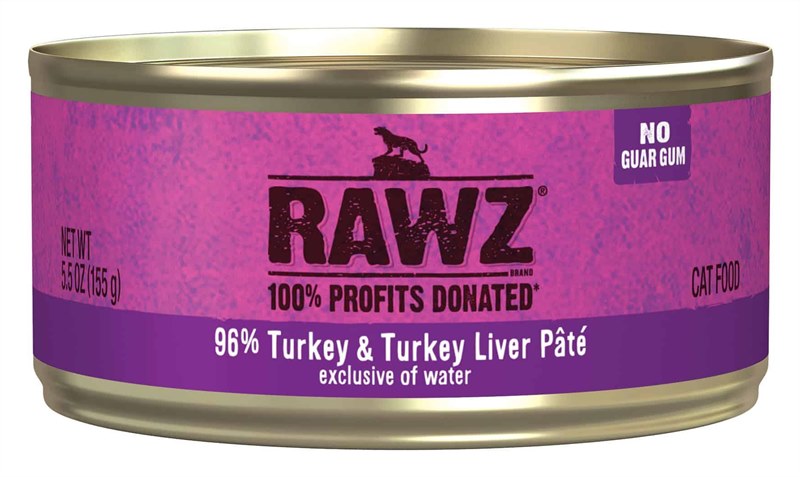 Rawz Cat Turkey and Turkey Liver Can