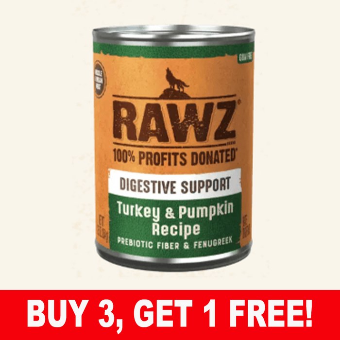 Rawz Digestive Support Turkey Pumpkin Recipe Canned Dog Food