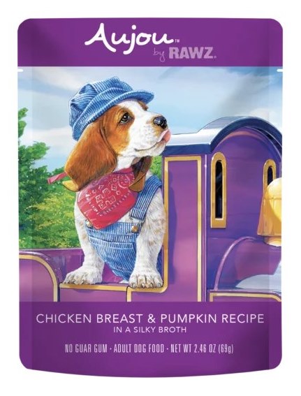 Rawz Dog Pouch Grain Free Aujou Chicken and Pumpkin