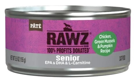 Rawz Senior Chicken Green Mussels Pumpkin Cat Food