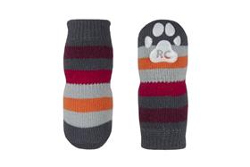 RC Pets PAWks Dog Socks Grey Stripes