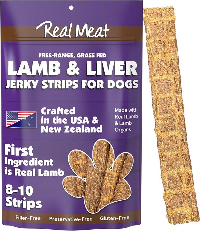 Real Meat Lamb and Liver Jerky Stix Dog Treats