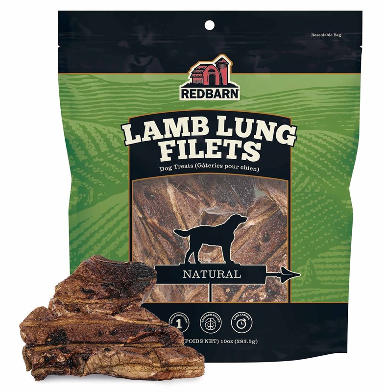 Red Barn Dog Treat Lamb Lung Filets