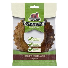 Redbarn Dur A Bulls Tire Hickory BBQ Dog Treat