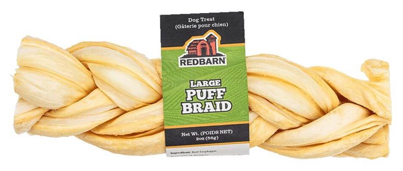 Redbarn Puffed Collagen Braid Dog Treat