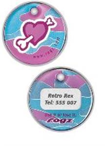 Rogz Passport Id Tag Bone Heart