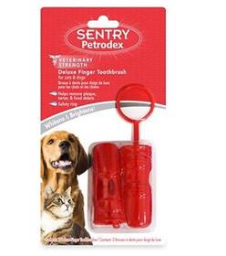 Sentry Petrodex Deluxe Finger Toothbrush for Dogs and Cats