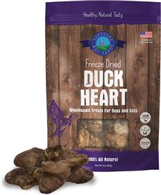 Shepherd Boy Farms Freeze Dried Duck Heart Dog or Cat Treat