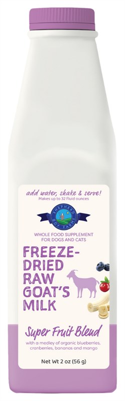 Shepherd Boy Farms Freeze Dried Raw Goats Milk Super Fruit Blend For Dogs and Cats